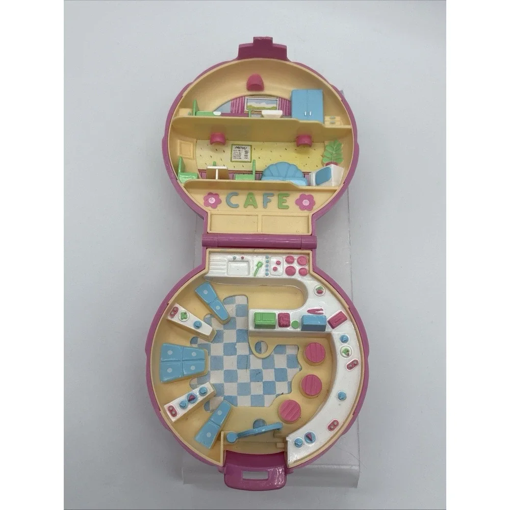1989 Bluebird Toys Polly Pocket Polly's Cafe Compact Playset No Dolls/Figures